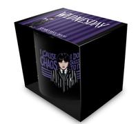 Pyramid International Tasse en céramique noire de qualité supérieure Mercredi Saison 2 (Chaos) 315 ml - Tasse à café inspirée de la famille Addams
