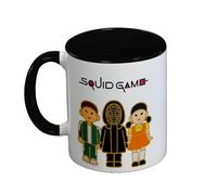Pyramid International Tasse intérieure noire avec 2 personnages de Squid Game