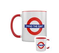 Pyramid International TFL (Mind The Gap) Mug bicolore intérieur rouge