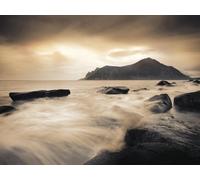 Pyramid International WDC44597Andreas Stridsberg 60 x 80 cm Sepia Sea Lofoten Islands CanvasToile imprimée sur cadre en mdf - canvas