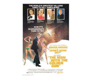 Pyramid International WDC90119James Bond 60 x 80 cm the Man with the Golden Gun CanvasToile imprimée sur cadre en mdf - canvas