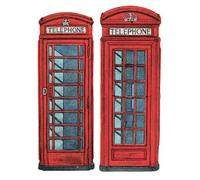 Pyramid International WDC90341Barry Goodman 60 x 80 cm Telephone Boxes CanvasToile imprimée sur cadre en mdf - canvas