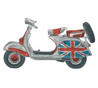 Pyramid International WDC90343Barry Goodman 60 x 80 cm Vespa CanvasToile imprimée sur cadre en mdf - canvas