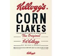 Pyramid International WDC90375Vintage Kelloggs 60 x 80 cm Corn Flakes CanvasToile imprimée sur cadre en mdf - canvas