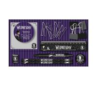 Pyramid International Wednesday Stationery Ensemble de bureau comprenant un stylo, un crayon et plus encore, cadeau scolaire gothique officiel