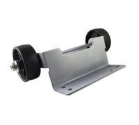 Pyramid Kit de chauffage de terrasse avec poulie solide, roues en nylon et support en fer pour unités de tube en verre (argenté)