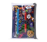 Ensemble de papeterie Marvel Avengers avec étui 22,5 cm - (L) x 16 cm (H) x 2 cm (P) Multicolore G