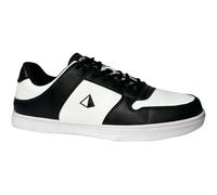 Pyramid Path Lite Chaussures de bowling en maille sans couture pour homme - Design léger et sans couture, coupe athlétique, tige en tricot respirant, semelles coulissantes universelles, blanc/noir, 41