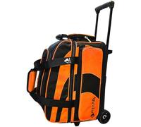 Pyramid Path Pro Deluxe Sac de bowling double à roulettes Noir/orange