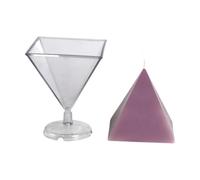 Pyramid Resin Mold - Reusable Easy Release Candle Craft Silicone Mold Kit