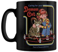 Pyramid Steven Rhodes Tasse unisexe Motif chat démon Noir 325 ml