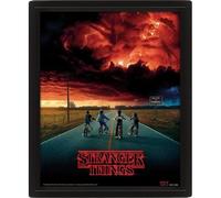 Pyramid Stranger Things Cadre 3d Lenticulaire Mind Flayer Noir