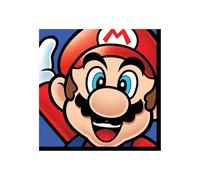Pyramid - Toile Canvas sur châssis en Bois - Super Mario -Mario - 40x40cm - Licence Officielle