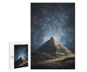 Pyramid Under Starry Sky Puzzle 1000 Pièces Educa Jouet en Bois Cadeau Unique Décoration Intérieure Jeu Éducatif Challenge Toy Adultes Et Enfants À Partir De 14 Ans 1000 PCS