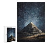 Pyramid Under Starry Sky Puzzle 300 Pièces Educa Jouet en Bois Cadeau Unique Décoration Intérieure Jeu Éducatif Challenge Toy Adultes Et Enfants À Partir De 14 Ans 300 PCS