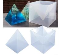 Pyramide 3D pour projets en résine pour créer des bougeoirs, des jardinières et des articles décoratifs uniques (1 pièce)