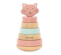 Trixie Tour à empiler en bois Mrs. Cat – Rose Enfants