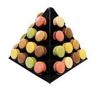 Pyramide à macarons noire
