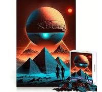 Pyramide Alien Citizen, Puzzle de 1000 pièces pour Adultes, défi intellectuel, Jeu de société Amusant, découpe de qualité, Cadeau Exquis (50x75cm)