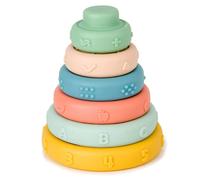 Pyramide anneaux rose, jaune, bleu TU