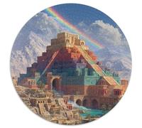 Pyramide Arc-en-Ciel 1000pcs (67.5x67.5cm) Puzzle pour Adultes -,Jouet De DIY