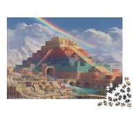 Pyramide Arc-en-Ciel 1000pcs (75x50cm) Puzzle pour Adultes -,Jouet De DIY