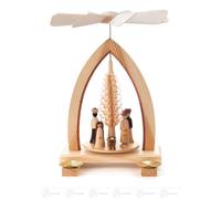 Pyramide Avec Du Christ Naissance, pour Bougies D=14mm Bxhxt 19 Cmx25 Cmx15 CM