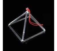 Pyramide chantante en cristal clair (5 pouces - 12 pouces) Meilleur cadeau for la guérison par le son Méditation Thérapie par le son Yoga Chakra Méditation Guérison ( Color : Crystal Pyramid , Size :
