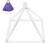 Pyramide Chantante en Cristal De Quartz De 6 Pouces avec étui De Transport élégant, Instrument De Musique pour La Méditation Et La Guérison Sonore., 10ich
