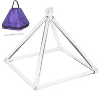 Pyramide Chantante en Cristal De Quartz De 6 Pouces avec étui De Transport élégant, Instrument De Musique pour La Méditation Et La Guérison Sonore., 8inch