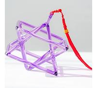 Pyramide Chantante En Cristal, Instrument De Musique Idéal For La Guérison Des Chakras, For La Guérison, La Méditation, L'équilibre Du Corps Et L'ajustement Émotionnel(Purple,8 Inch)