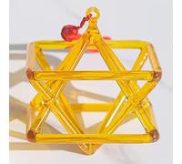 Pyramide Chantante En Cristal, Instrument De Musique Idéal For La Guérison Des Chakras, For La Guérison, La Méditation, L'équilibre Du Corps Et L'ajustement Émotionnel(Yellow,9 Inch)