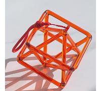Pyramide Chantante En Cristal, Instrument De Musique Idéal For La Guérison Des Chakras, For La Guérison, La Méditation, L'équilibre Du Corps Et L'ajustement Émotionnel(Orange,6 Inch)