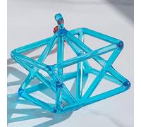 Pyramide Chantante En Cristal, Instrument De Musique Idéal For La Guérison Des Chakras, For La Guérison, La Méditation, L'équilibre Du Corps Et L'ajustement Émotionnel(Blue,5 Inch)