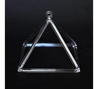 Pyramide Chantante en Cristal pour La Méditation De Guérison Équilibrer Le Chakra du Corps Ajuster L’état émotionnel avec étui De Transport, One Color, 8 inch