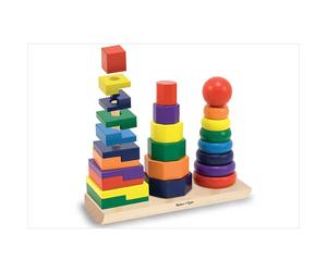 Pyramide cube en bois a emboîter