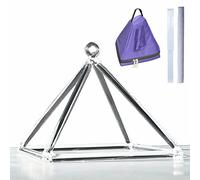 Pyramide de chant en cristal de quartz clair (5 pouces - 12 pouces) meilleur cadeau for la guérison par le son, la méditation, la thérapie par le son, le yoga avec sac de transport ( Size : 5inch )