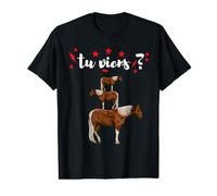 Pyramide de Chevaux, tu Viens ? T-Shirt Graphique avec Valeur