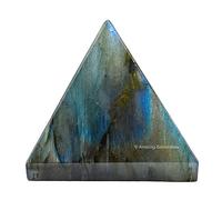 Pyramide de Cristal de Labradorite 1,5 pouce - Cadeaux en cristal de qualité supérieure pour les passionnés de cristaux de guérison - équilibrage énergétiqu et décoration spirituelle. Cadeaux de Noël.