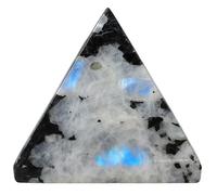 Pyramide de Cristal de Pierre de Lune Arc-en-ciel 5 cm - Cadeaux en cristal de qualité supérieure pour les passionnés de cristaux de guérison - énergétique et décoration spirituelle cadeaux de Noël.