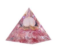 Pyramide de méditation, pyramide inspirante en résine arc-en- pour attirer l'argent et le succès Pierre de méditation en pour l'énergie positive)
