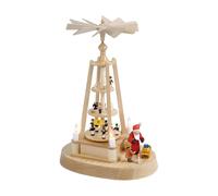 Pyramide de Noël Avent Maison, 27 cm de haut, avec un éclairage électrique, E...