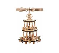 Pyramide de Noël histoire de Noël, 2 étages, hauteur 42 cm, natu.. MU 10444 neuf