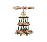 Pyramide de Noël histoire de Noël, 2 étages, hauteur 42 cm, peint à la main, ...