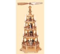Pyramide de Noël histoire de Noël, 4 étages, hauteur 120 cm, ill.. MU 10088 neuf