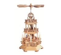 Pyramide de Noël scène de la forêt, 2 étages, hauteur 50 cm, ill.. MU 10404 neuf