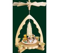 Pyramide De Table Avec Oursons Pyramide Artisanale Seiffen Erzgebirge NEU 16340