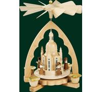 Pyramide de Table Dresde Église Pyramide Folklorique Erzgebirge Neuf 16313