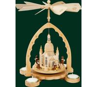 Pyramide de Table Église Pyramide Photophore Folklorique Erzgebirge Neuf 16098