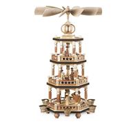 Pyramide De Table Histoire Sainte 3 Niveaux Naturel (LxBxH): 28x30x51cm NEUF